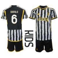 Camiseta Juventus Danilo Luiz #6 Primera Equipación Replica 2023-24 para niños mangas cortas (+ Pantalones cortos)